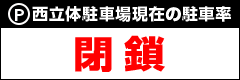 P 西立体駐車場現在の駐車場率